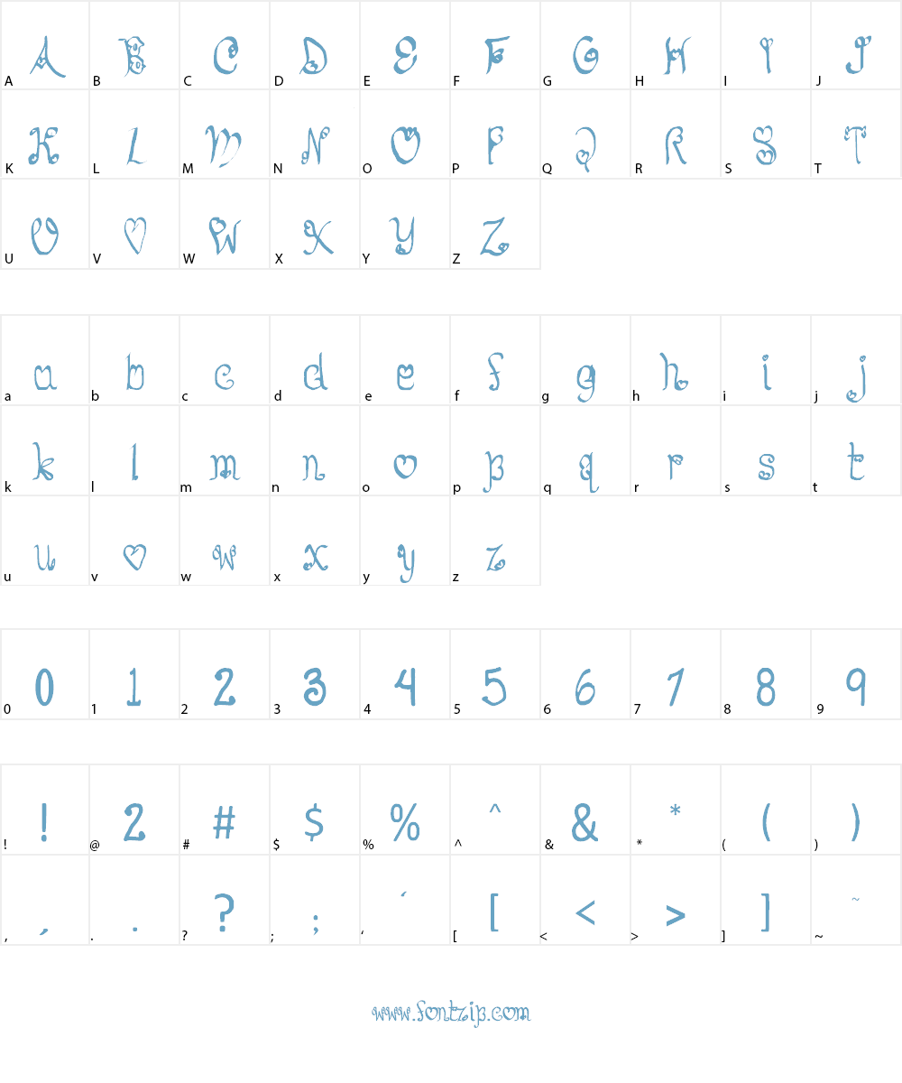 So Lovable Font Character